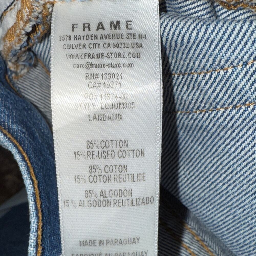 Frame Women’s Le Original Landa Mix Patchwork Jeans| Size 30 Straight leg - Picture 8 of 10